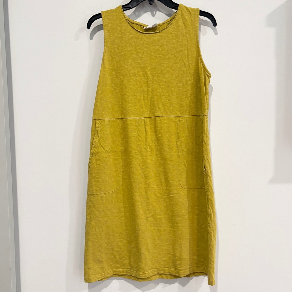 J Jill Womens Tunic Dress Small Slub Knit Cotton Lagenlook Travel Vacation 20592